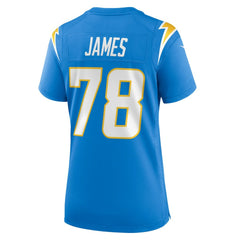 Andre James Los Angeles Chargers Women's Team Game Jersey - Powder Blue Jerseys