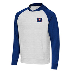 New York Giants Antigua Urgent Pullover Hoodie - Royal/Gray Hoodies
