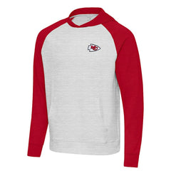 Kansas City Chiefs Antigua Urgent Pullover Hoodie - Red/Gray Hoodies