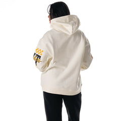 Pittsburgh Steelers The Wild Collective Unisex Stacked Graphic Sleeve Fleece Hoodie - Cream Hoodies