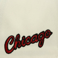 Chicago Bulls Ochre Dusted Double Two-Toned Pro Crown Adjustable Hat Cream - Mitchell & Ness