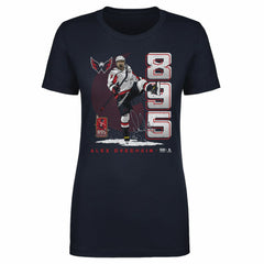 Alexander Ovechkin Washington Capitals 500 Level Women's NHL All-Time Leading Goal Scorer Vertical T-Shirt - Navy | US 203089762