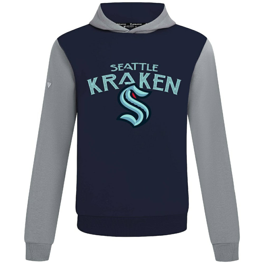 Seattle Kraken Levelwear Ultimate Mission Pullover Hoodie - Deep Sea Blue/Gray | US 203091692
