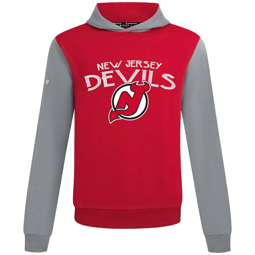 New Jersey Devils Levelwear Ultimate Mission Pullover Hoodie - Red/Gray | US 203091695