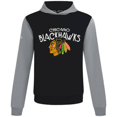 Chicago Blackhawks Levelwear Ultimate Mission Pullover Hoodie - Black/Gray | US 203091698