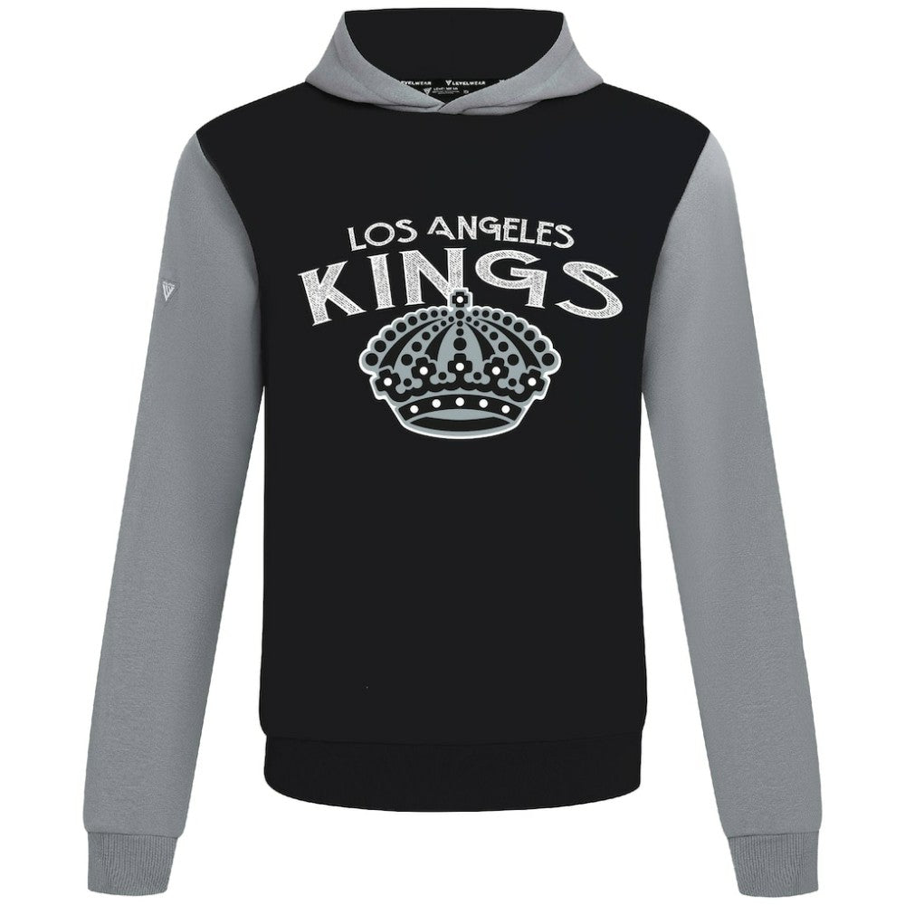 Los Angeles Kings Levelwear Ultimate Mission Pullover Hoodie - Black/Gray | US 203091718