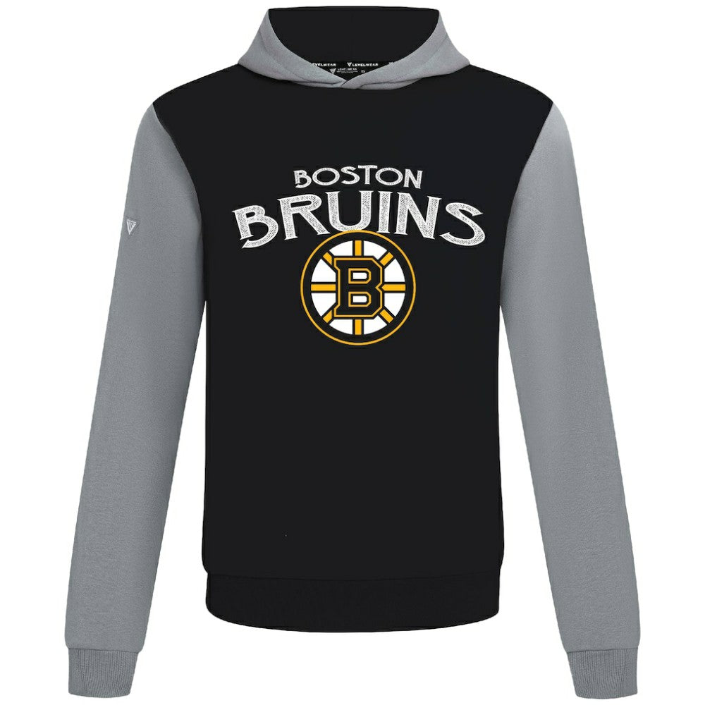 Boston Bruins Levelwear Ultimate Mission Pullover Hoodie - Black/Gray | US 203091730