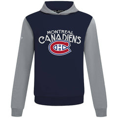 Montreal Canadiens Levelwear Ultimate Mission Pullover Hoodie - Navy/Gray | US 203091740