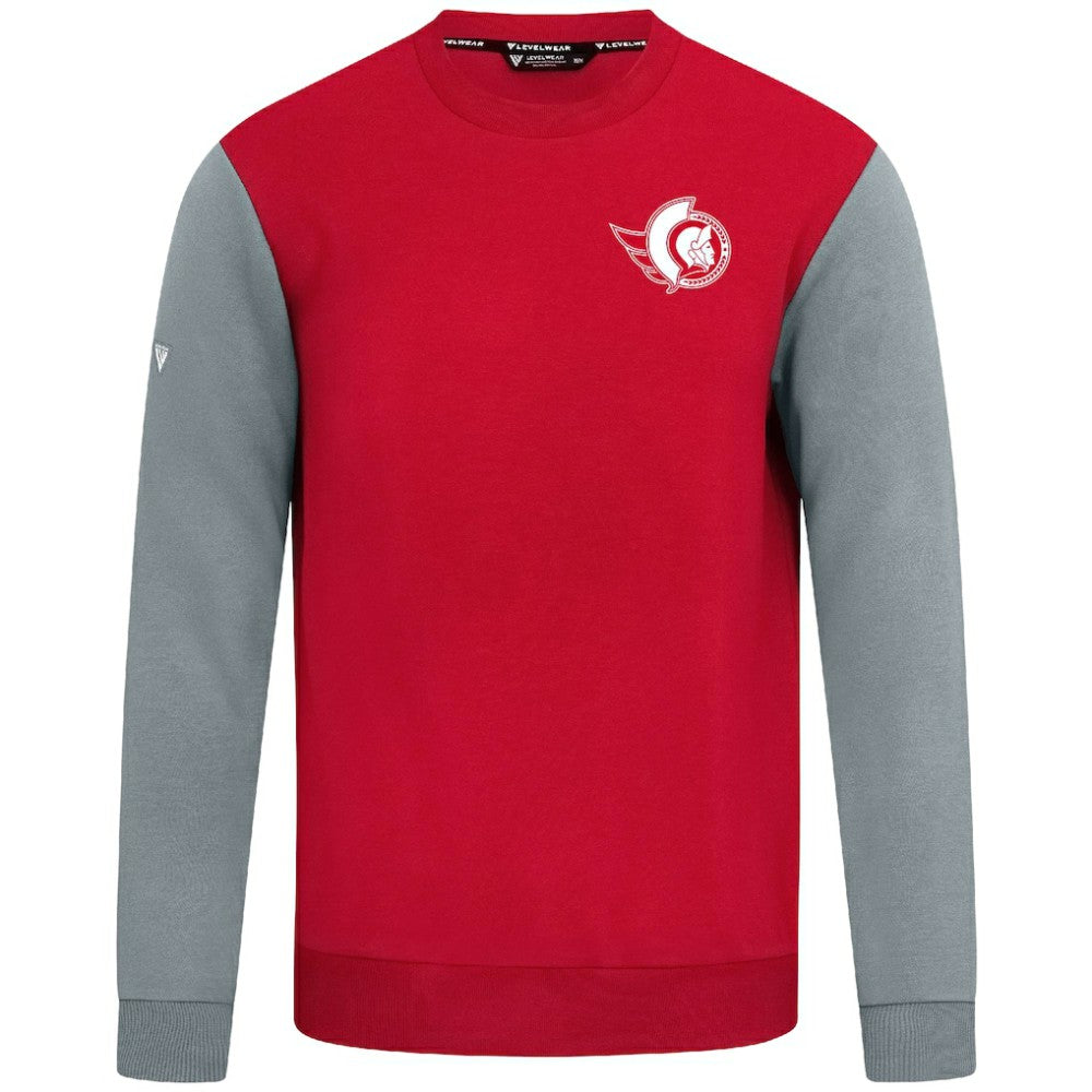 Ottawa Senators Levelwear Ultimate Response Sweatshirt - Red/Gray | US 203091745