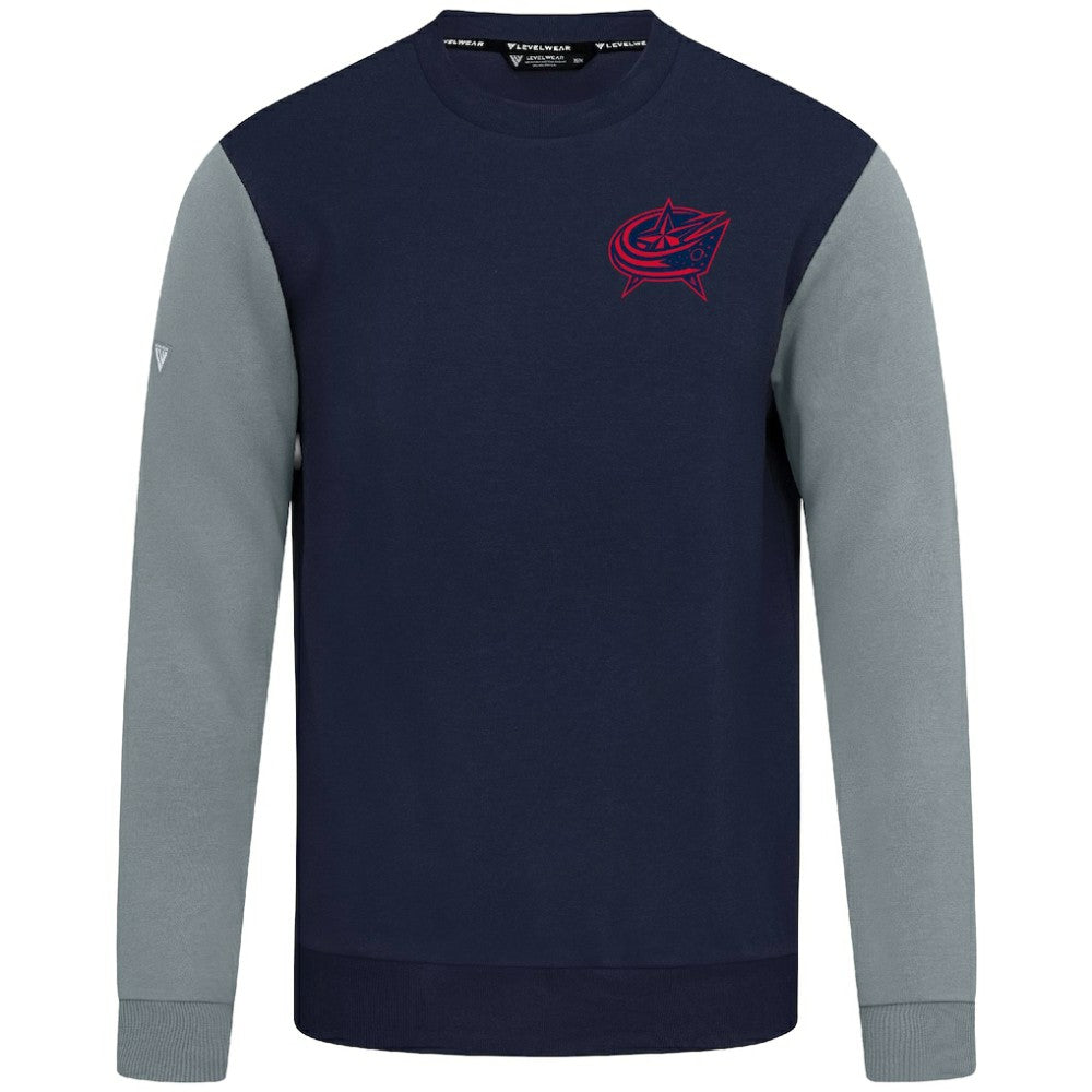 Columbus Blue Jackets Levelwear Ultimate Response Sweatshirt - Navy/Gray | US 203091768