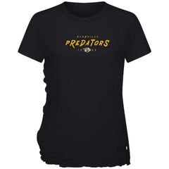 Nashville Predators Levelwear Women's Airflow Scratched T-Shirt - Black | US 203091802