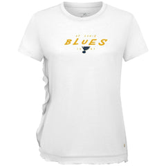 St. Louis Blues Levelwear Women's Airflow Scratched T-Shirt - White | US 203091803