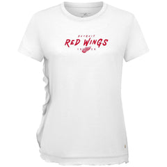 Detroit Red Wings Levelwear Women's Airflow Scratched T-Shirt - White | US 203091826