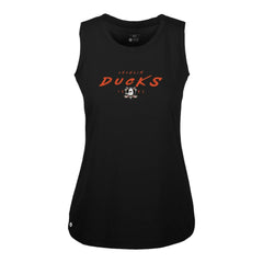 Anaheim Ducks Levelwear Women's Macy Scratched Tank Top - Black | US 203091891