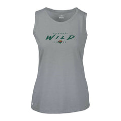 Minnesota Wild Levelwear Women's Macy Scratched Tank Top - Gray | US 203091908
