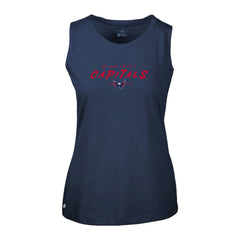 Washington Capitals Levelwear Women's Macy Scratched Tank Top - Navy | US 203091915