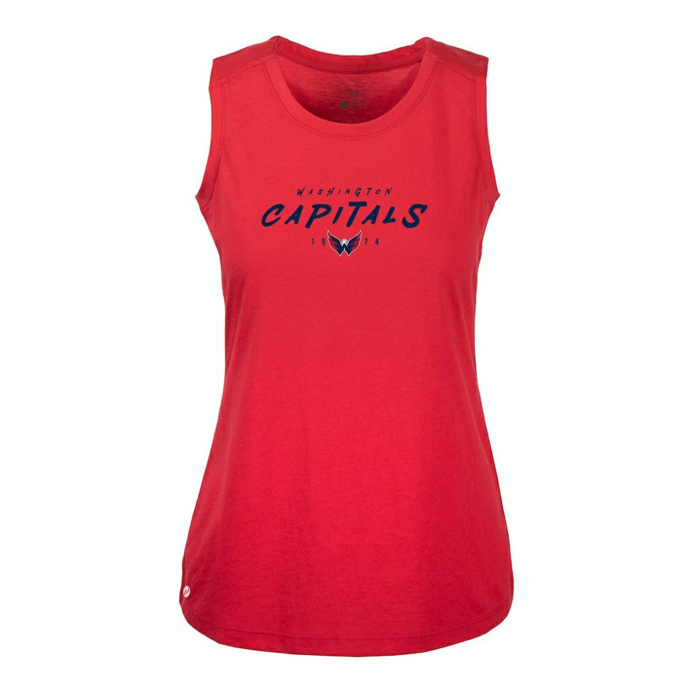 Washington Capitals Levelwear Women's Macy Scratched Tank Top - Red | US 203091916