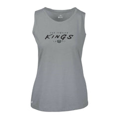 Los Angeles Kings Levelwear Women's Macy Scratched Tank Top - Gray | US 203091919