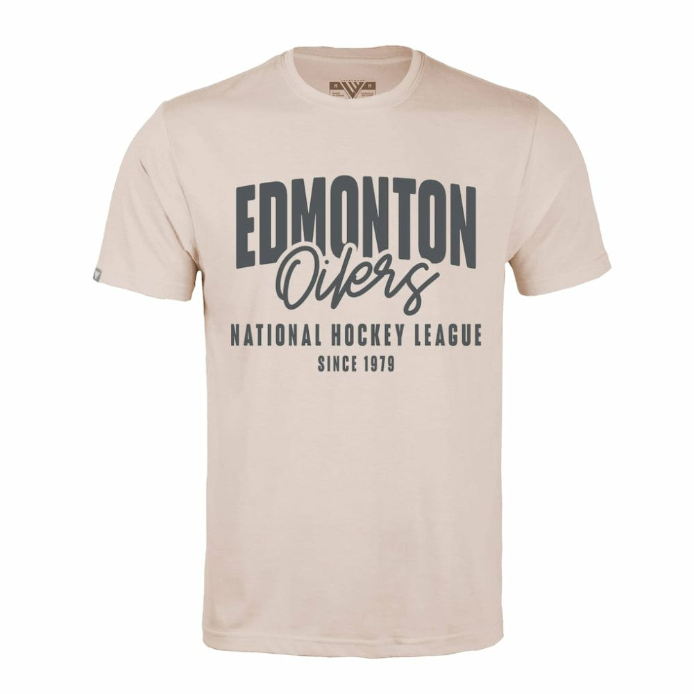 Edmonton Oilers Levelwear Richmond Response T-Shirt - Khaki | US 203091987