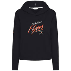 Philadelphia Flyers Levelwear Women's Sweet Sizzle Tri-Blend Cropped Pullover Hoodie - Black | US 203092218