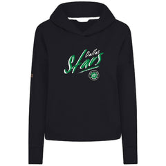 Dallas Stars Levelwear Women's Sweet Sizzle Tri-Blend Cropped Pullover Hoodie - Black | US 203092224