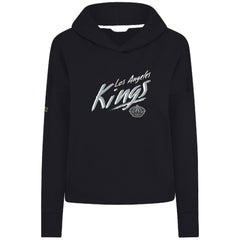 Los Angeles Kings Levelwear Women's Sweet Sizzle Tri-Blend Cropped Pullover Hoodie - Black | US 203092225