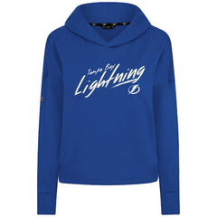 Tampa Bay Lightning Levelwear Women's Sweet Sizzle Tri-Blend Cropped Pullover Hoodie - Royal | US 203092228