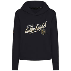 Vegas Golden Knights Levelwear Women's Sweet Sizzle Tri-Blend Cropped Pullover Hoodie - Black | US 203092229