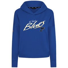 St. Louis Blues Levelwear Women's Sweet Sizzle Tri-Blend Cropped Pullover Hoodie - Royal | US 203092232