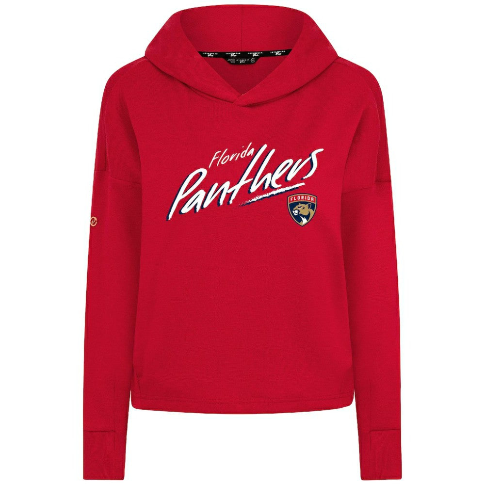 Florida Panthers Levelwear Women's Sweet Sizzle Tri-Blend Cropped Pullover Hoodie - Red | US 203092236