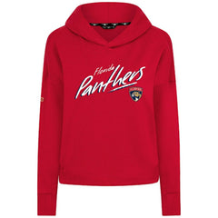 Florida Panthers Levelwear Women's Sweet Sizzle Tri-Blend Cropped Pullover Hoodie - Red | US 203092236