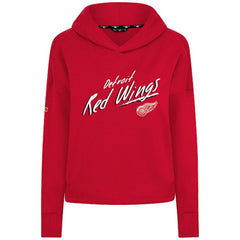 Detroit Red Wings Levelwear Women's Sweet Sizzle Tri-Blend Cropped Pullover Hoodie - Red | US 203092240