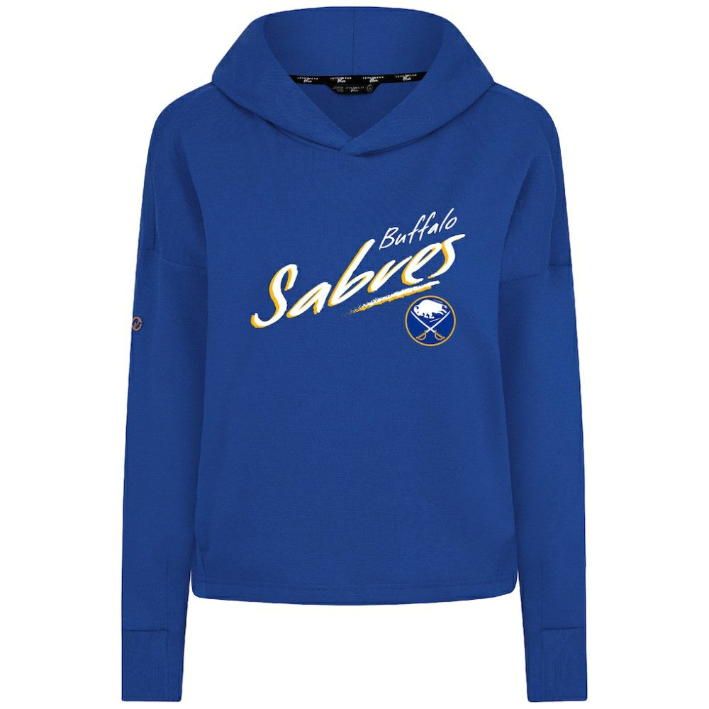 Buffalo Sabres Levelwear Women's Sweet Sizzle Tri-Blend Cropped Pullover Hoodie - Royal | US 203092253