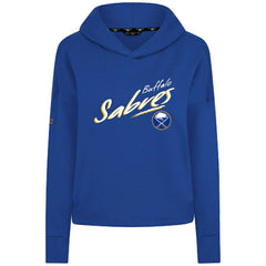 Buffalo Sabres Levelwear Women's Sweet Sizzle Tri-Blend Cropped Pullover Hoodie - Royal | US 203092253