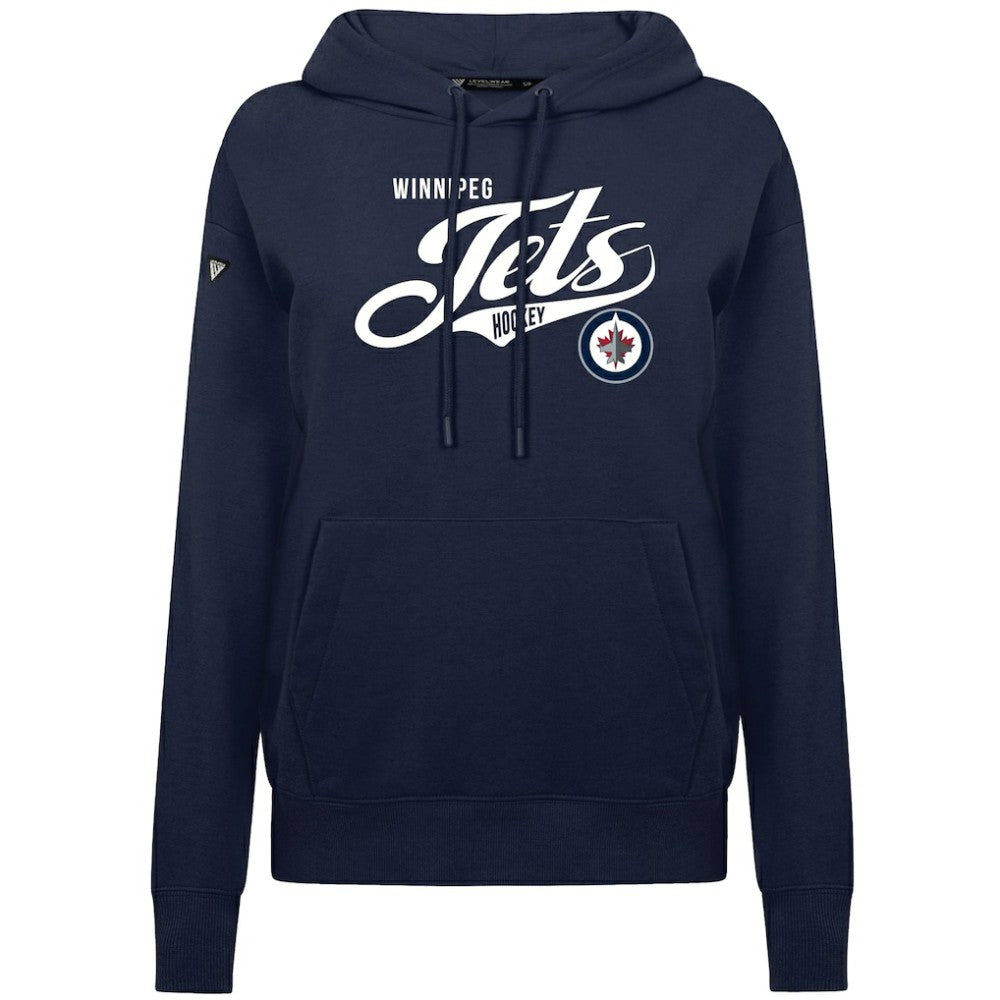 Winnipeg Jets Levelwear Women's Adorn Glide Pullover Hoodie - Navy | US 203092279