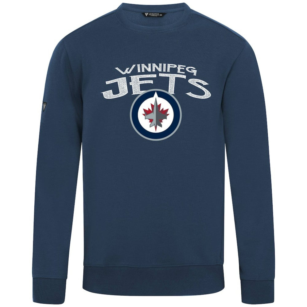 Winnipeg Jets Levelwear Zane Mission Sweatshirt - Navy | US 203092318