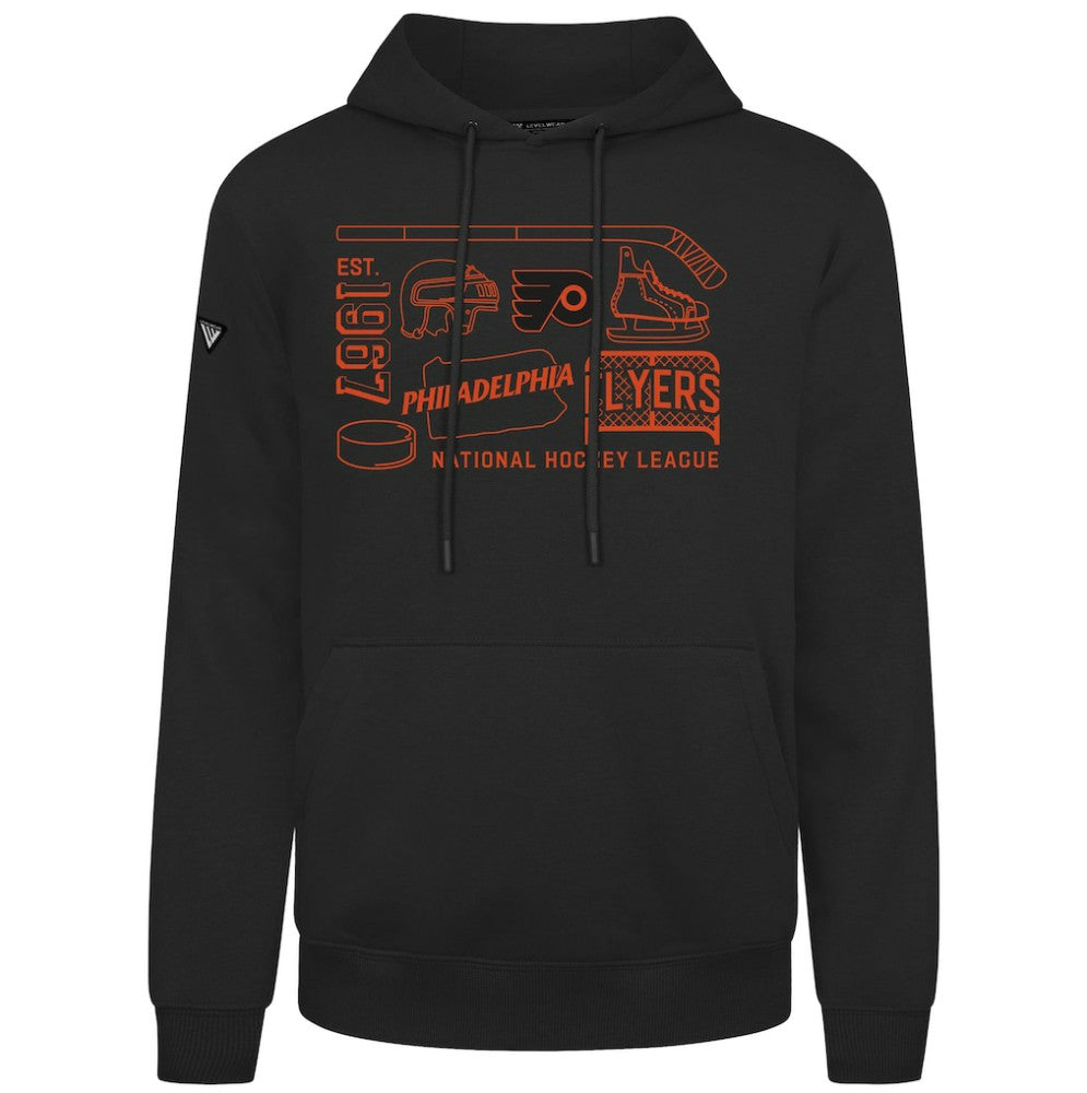 Philadelphia Flyers Levelwear Podium Campaign Pullover Hoodie - Black | US 203092400