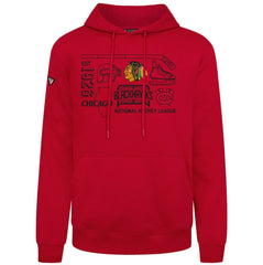 Chicago Blackhawks Levelwear Podium Campaign Pullover Hoodie - Red | US 203092402