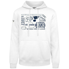 St. Louis Blues Levelwear Podium Campaign Pullover Hoodie - White | US 203092410