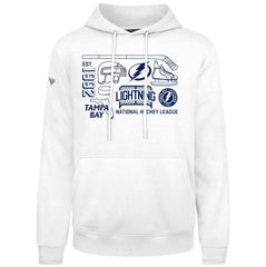 Tampa Bay Lightning Levelwear Podium Campaign Pullover Hoodie - White | US 203092423