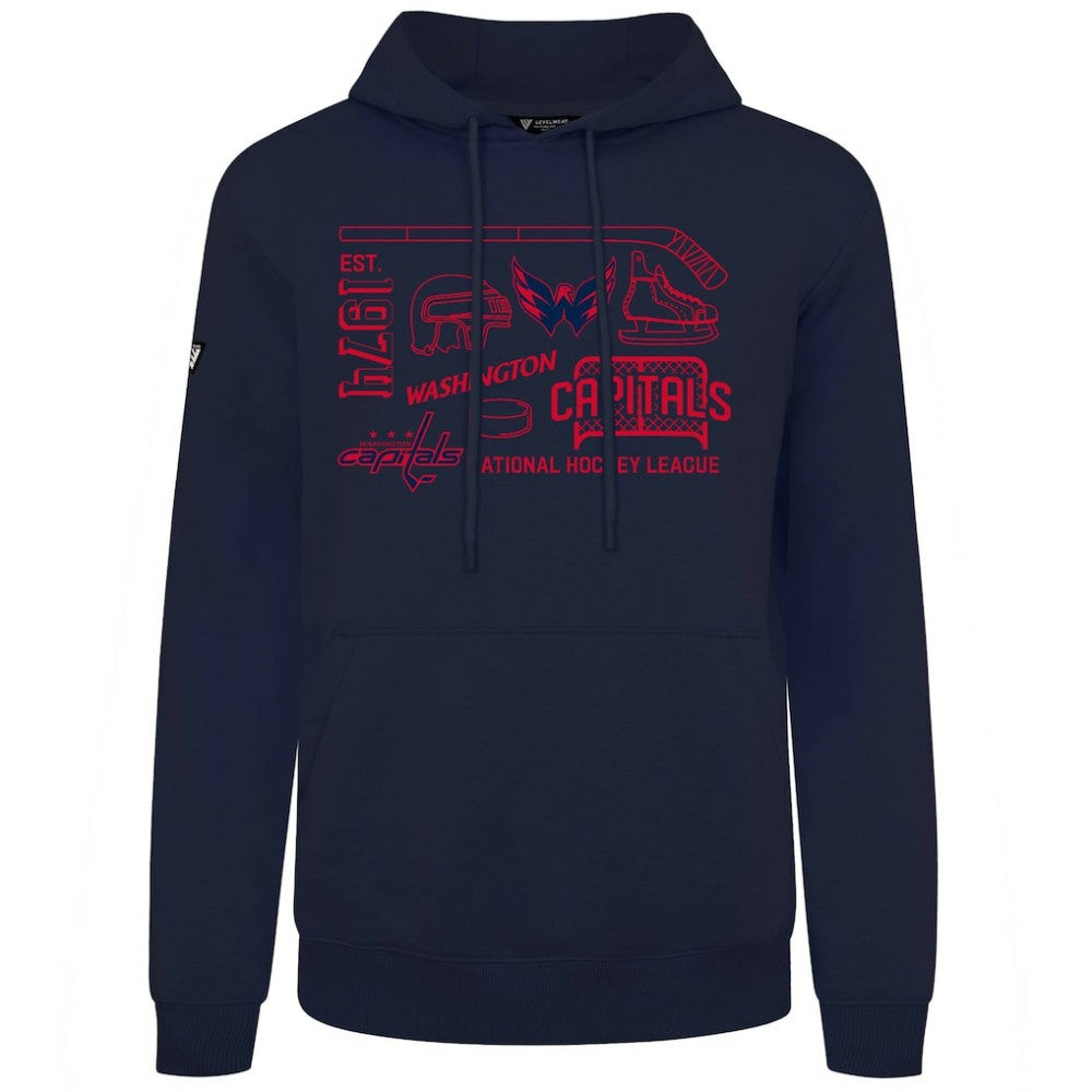 Washington Capitals Levelwear Podium Campaign Pullover Hoodie - Navy | US 203092427