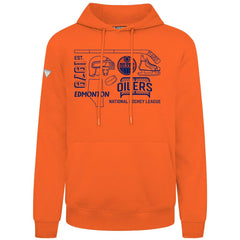 Edmonton Oilers Levelwear Podium Campaign Pullover Hoodie - Orange | US 203092430