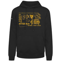 Pittsburgh Penguins Levelwear Podium Campaign Pullover Hoodie - Black | US 203092444