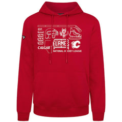 Calgary Flames Levelwear Podium Campaign Pullover Hoodie - Red | US 203092454