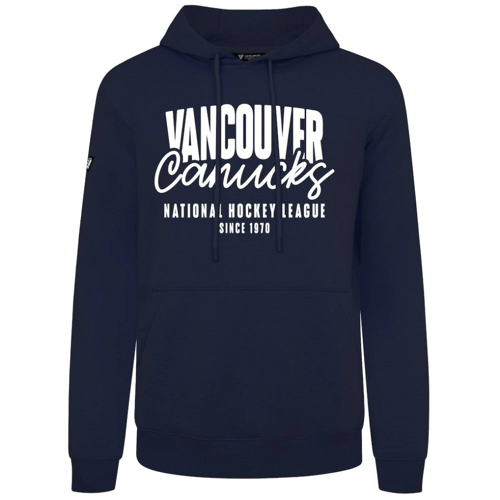 Vancouver Canucks Levelwear Podium Response Pullover Hoodie - Navy | US 203092456