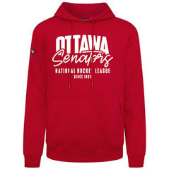 Ottawa Senators Levelwear Podium Response Pullover Hoodie - Red | US 203092458