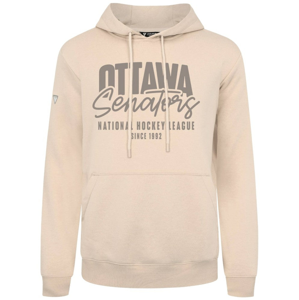 Ottawa Senators Levelwear Podium Response Pullover Hoodie - Khaki | US 203092459