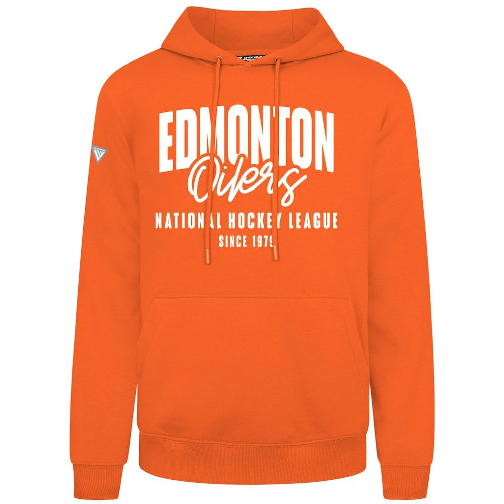 Edmonton Oilers Levelwear Podium Response Pullover Hoodie - Orange | US 203092476
