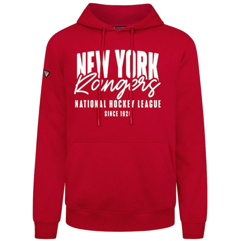 New York Rangers Levelwear Podium Response Pullover Hoodie - Red | US 203092477