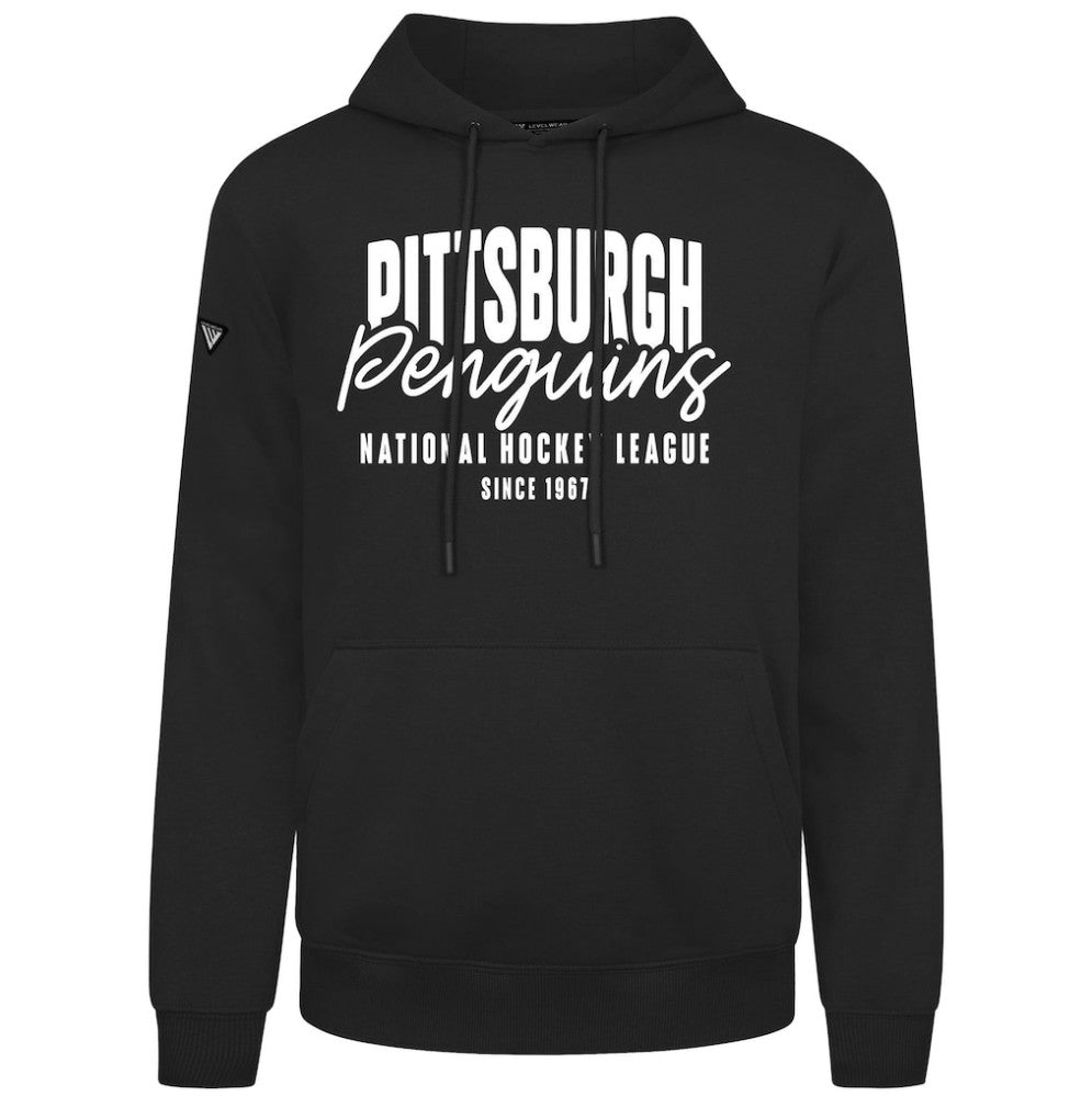 Pittsburgh Penguins Levelwear Podium Response Pullover Hoodie - Black | US 203092479